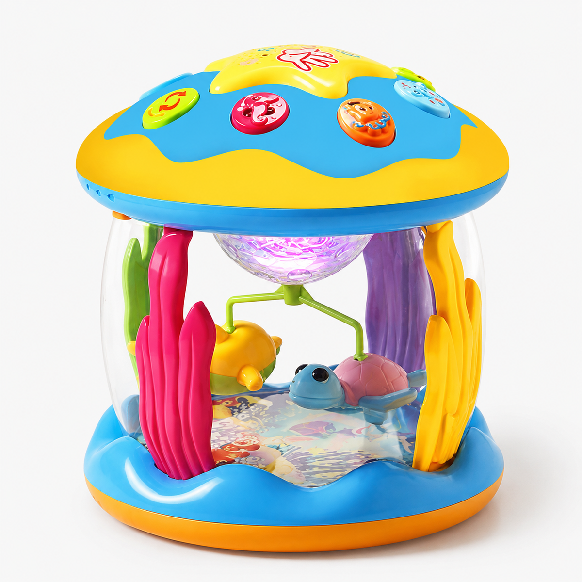Musical Carousel Infant Toy with Spinning Lights and Interactive Play
