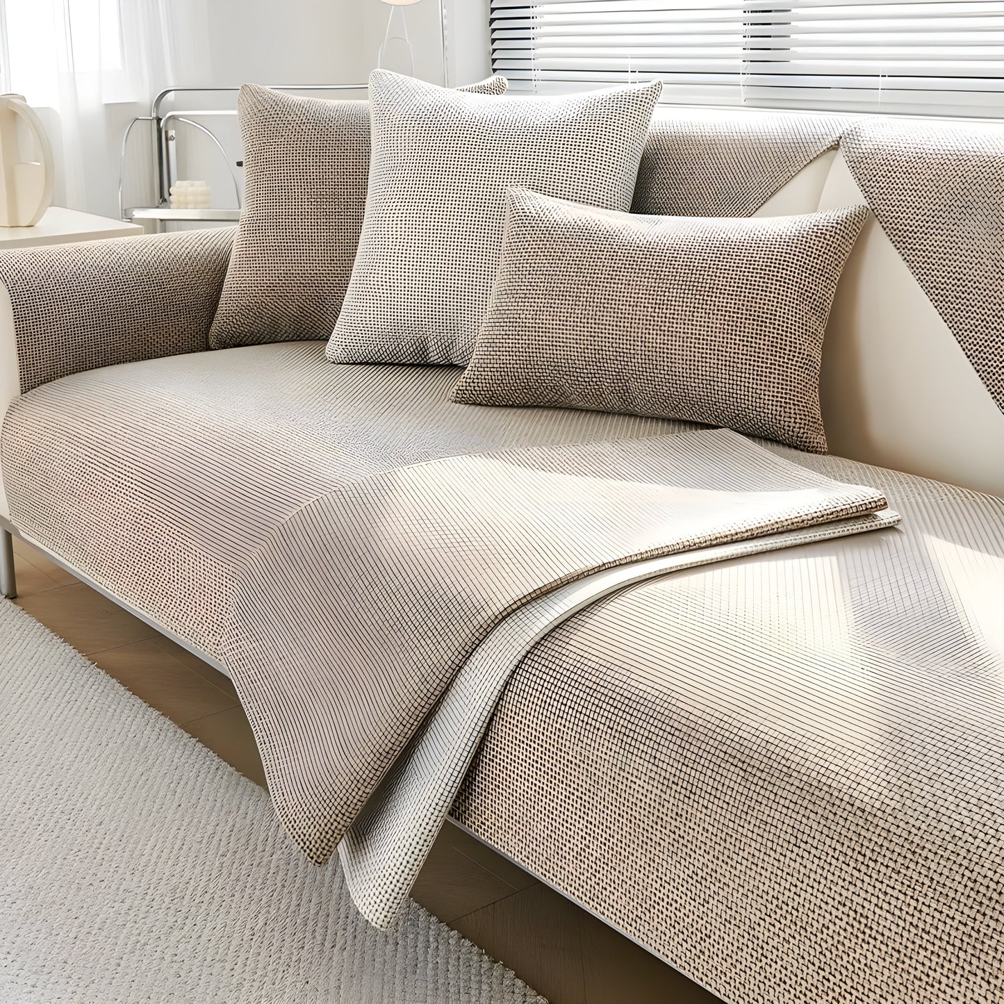 Non Slip Sofa Cover Stretch Couch Protector All Season Furniture Cover
