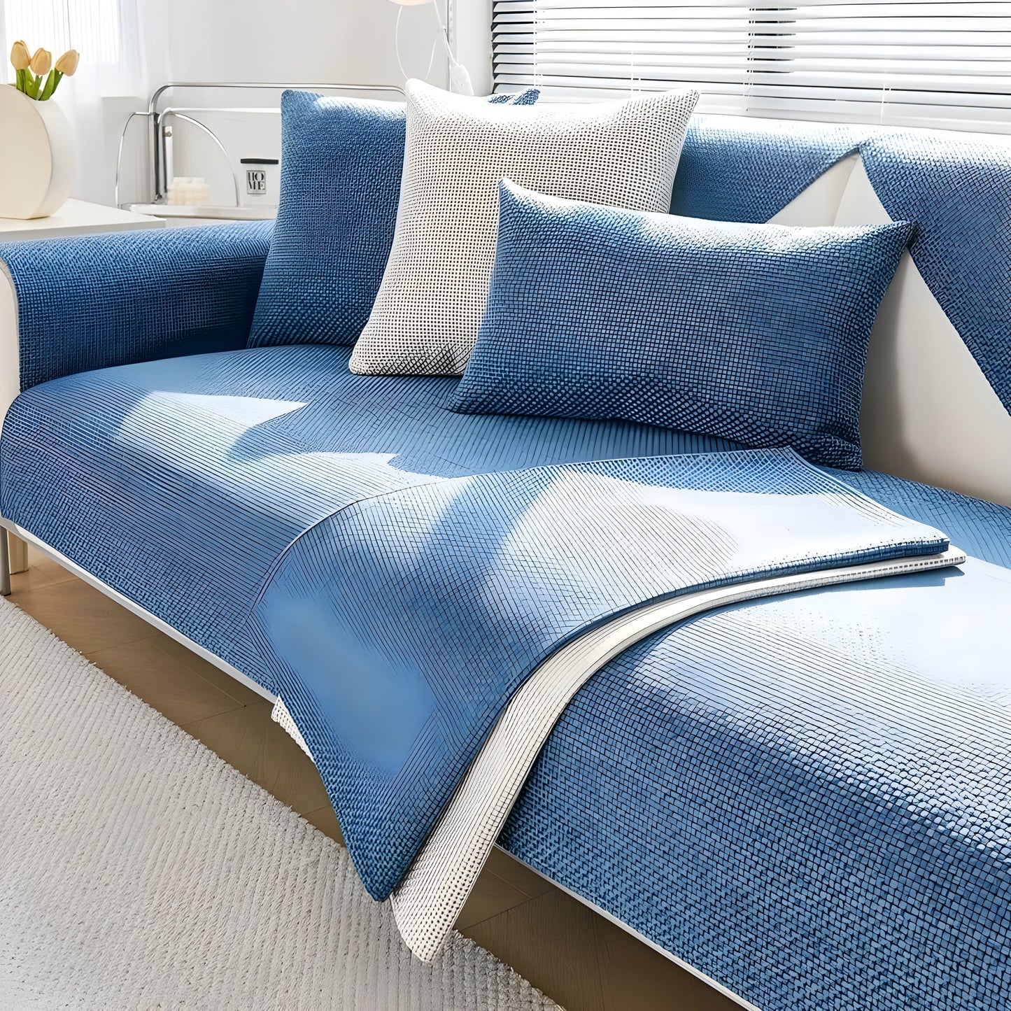 Non Slip Sofa Cover Stretch Couch Protector All Season Furniture Cover