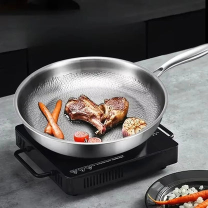 Non Stick Frying Pan Hammered Surface Induction Cooking Pan