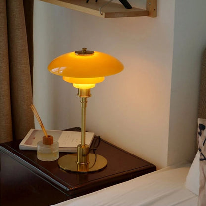 Nordic Glass LED Table Lamp Modern Scandinavian Bedside Light