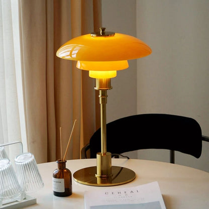 Nordic Glass LED Table Lamp Modern Scandinavian Bedside Light