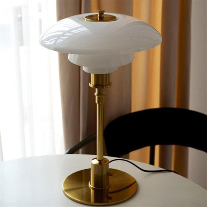 Nordic Glass LED Table Lamp Modern Scandinavian Bedside Light