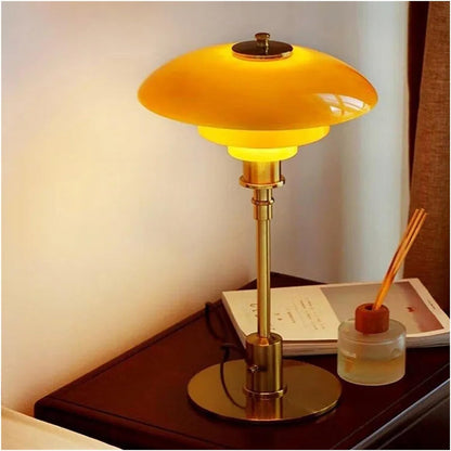 Nordic Glass LED Table Lamp Modern Scandinavian Bedside Light