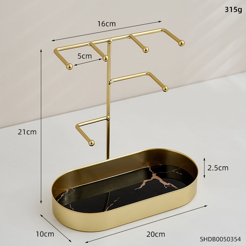 Nordic Jewelry & Key Organizer Rack – Modern Decorative Storage Stand
