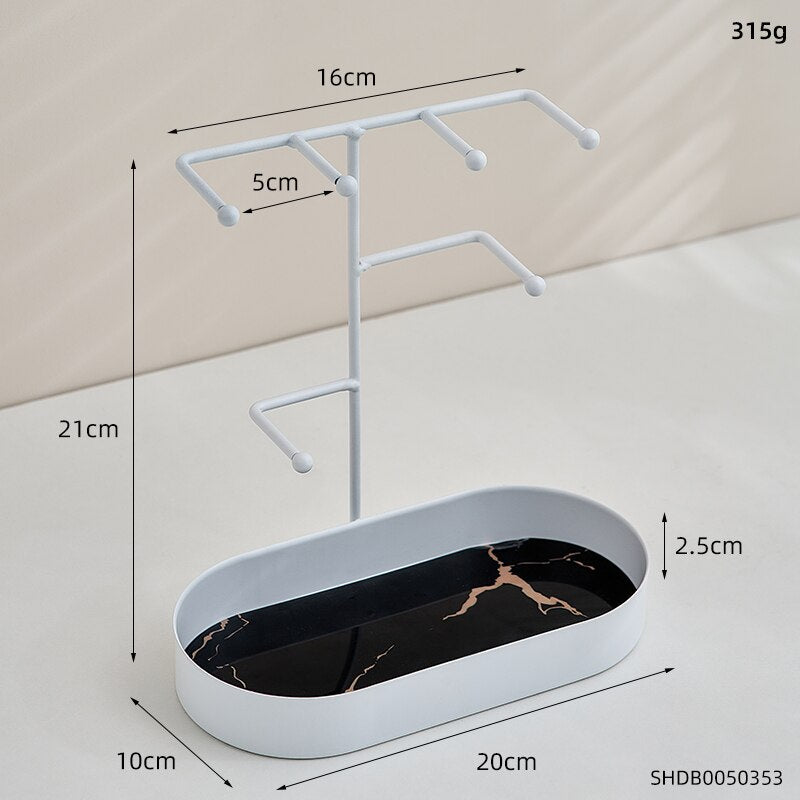 Nordic Jewelry & Key Organizer Rack – Modern Decorative Storage Stand