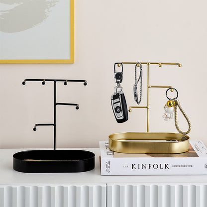 Nordic Jewelry & Key Organizer Rack – Modern Decorative Storage Stand