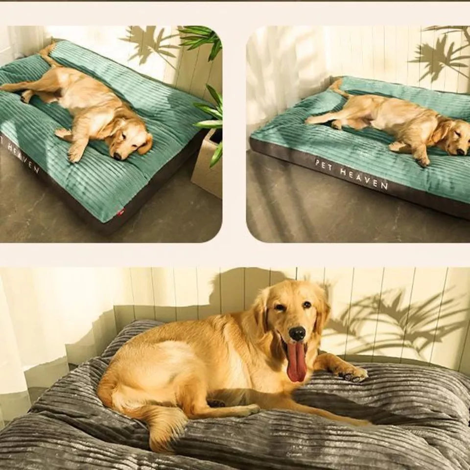 Orthopedic Dog Bed Plush Cushion Removable Washable Cover
