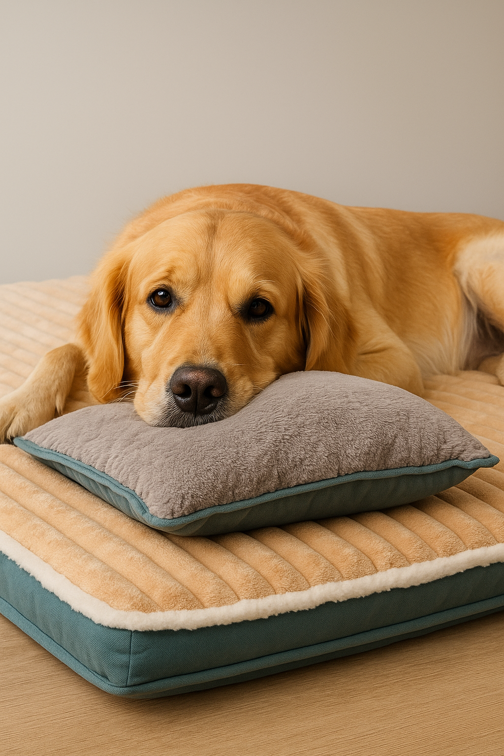 Orthopedic Memory Foam Dog Bed with Raised Sides