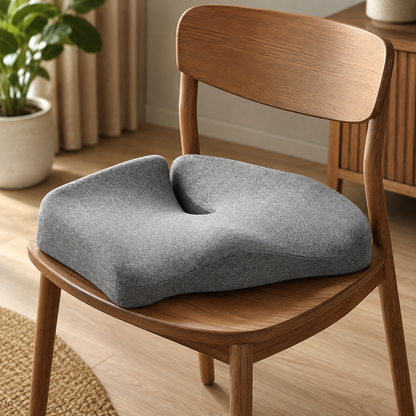 Orthopedic Memory Foam Seat Cushion with Ergonomic Design for Comfortable Sitting