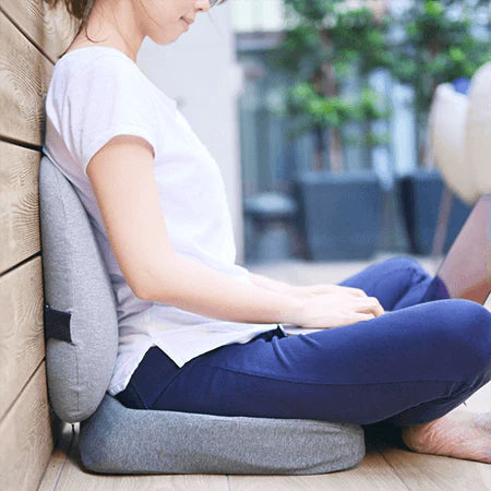 Orthopedic Seat Cushion and Lumbar Support Set Memory Foam Chair Cushion Back Support