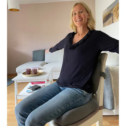 Orthopedic Seat Cushion and Lumbar Support Set Memory Foam Chair Cushion Back Support