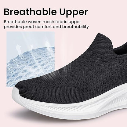 Orthopedic Slip On Walking Shoes with Arch Support Comfort Fit