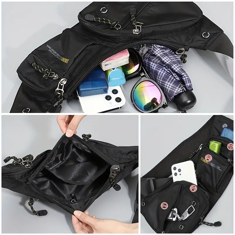 Outdoor Anti Theft Crossbody Sling Bag Waterproof Travel Pack