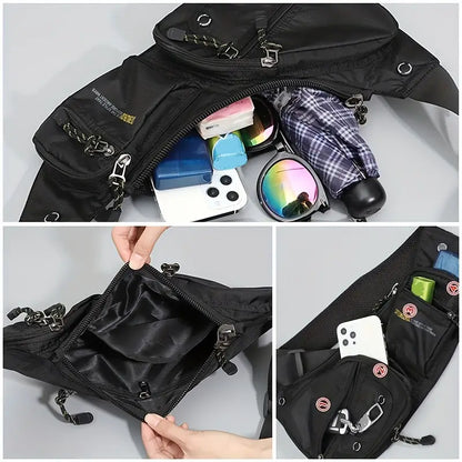Outdoor Anti Theft Crossbody Sling Bag Waterproof Travel Pack