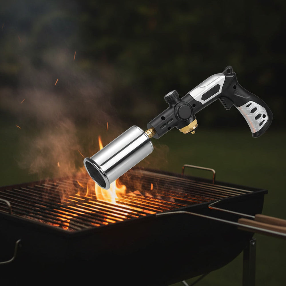 Outdoor Jet Flame Lighter Adjustable Flame Control for Grills Camping