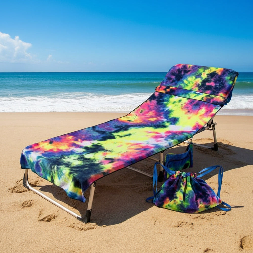 Oversized Microfiber Beach Towel Quick Dry Mat With Pockets