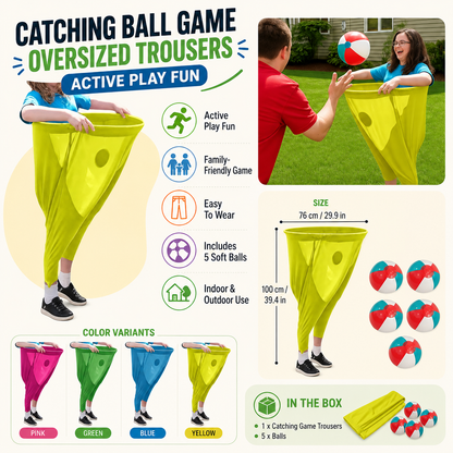 Oversized Trousers Catching Ball Game for Active Group Play