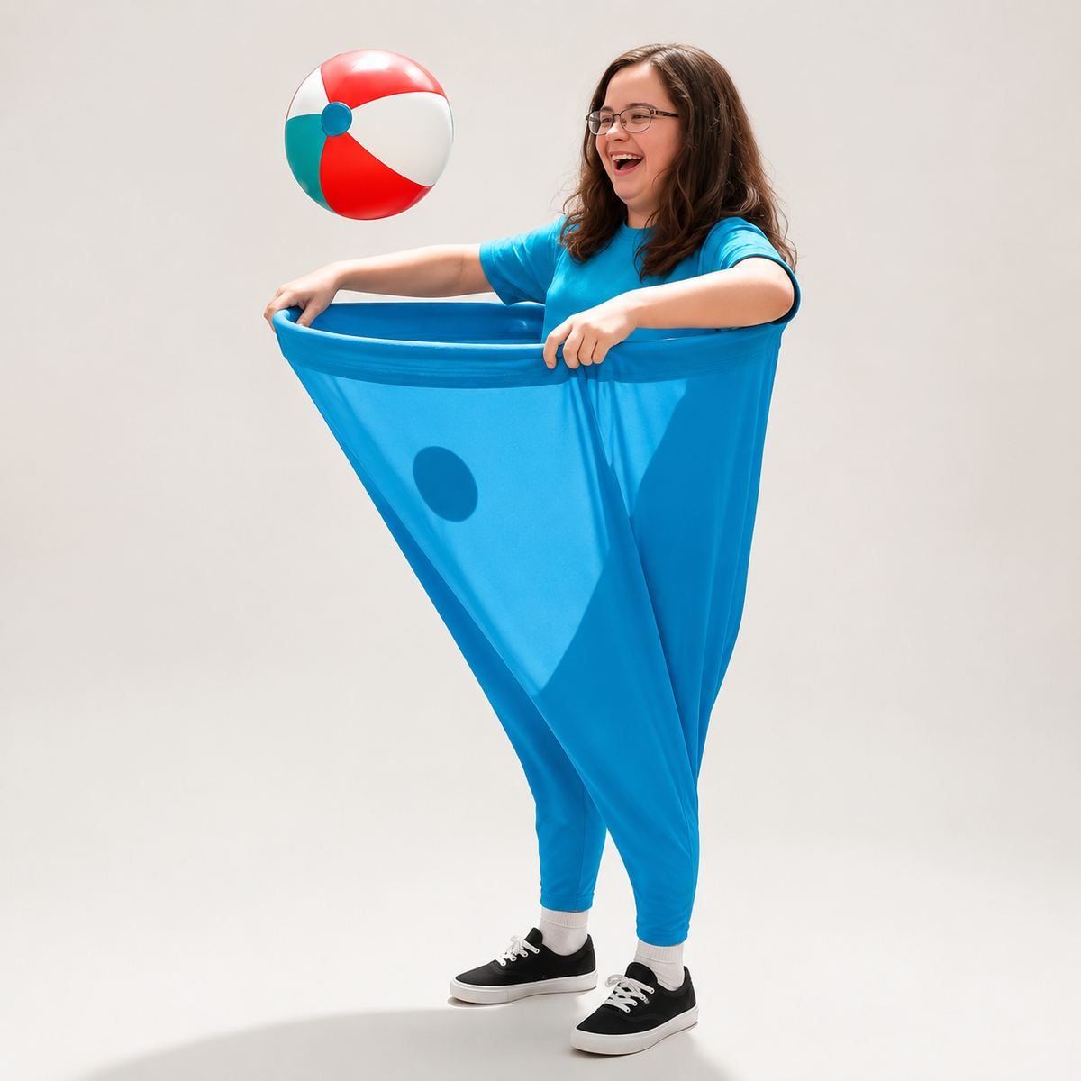 Oversized Trousers Catching Ball Game for Active Group Play