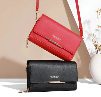 PU Leather Crossbody Bag Womens Shoulder Clutch Handbag