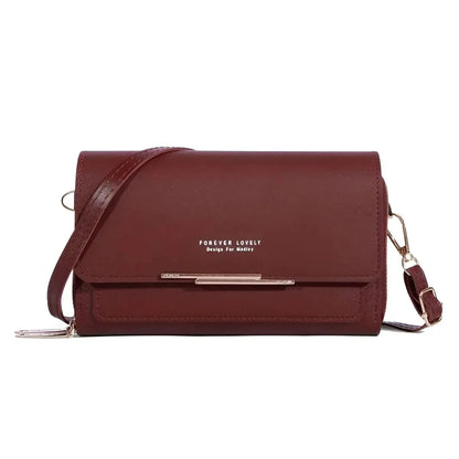 PU Leather Crossbody Bag Womens Shoulder Clutch Handbag