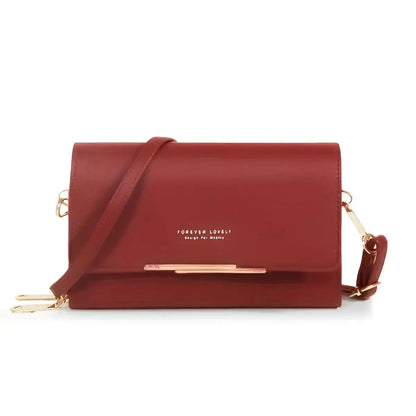PU Leather Crossbody Bag Womens Shoulder Clutch Handbag