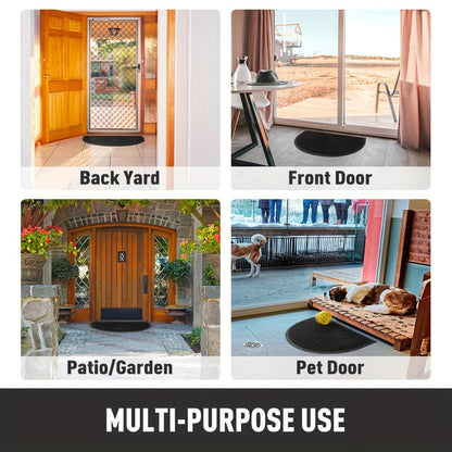 Half-Round Rubber Doormat – Durable and Non-Slip for Indoor and Outdoor Use