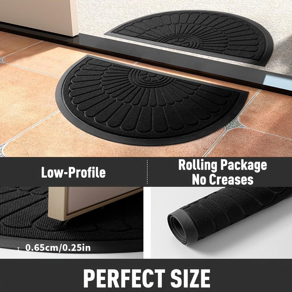 Half-Round Rubber Doormat – Durable and Non-Slip for Indoor and Outdoor Use