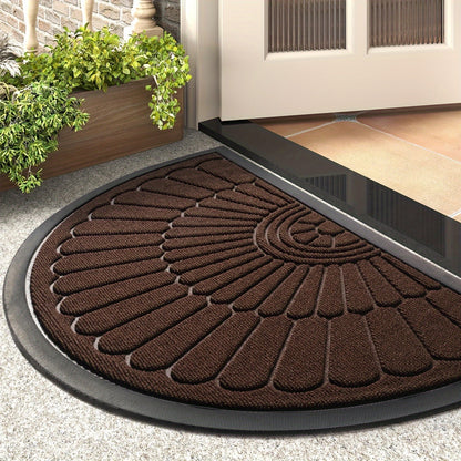 Half-Round Rubber Doormat – Durable and Non-Slip for Indoor and Outdoor Use