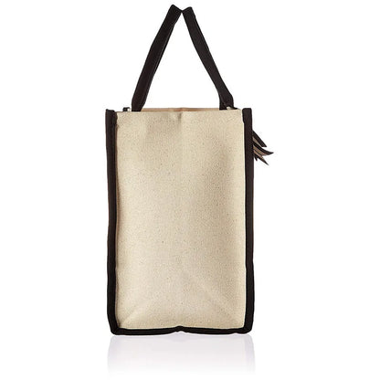 Personalized Monogram Canvas Tote Bag Large Everyday Shopper Shoulder Bag