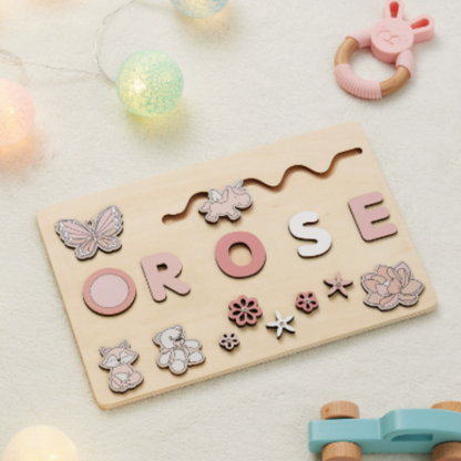 Personalized Wooden Name Puzzle for Toddlers