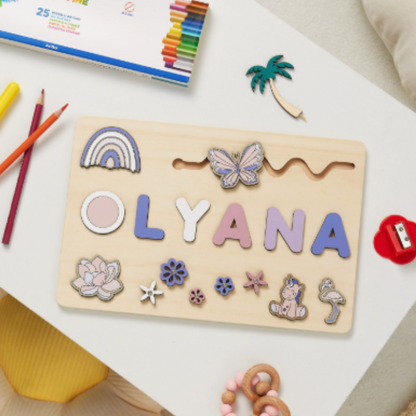 Personalized Wooden Name Puzzle for Toddlers