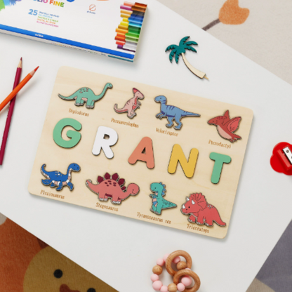 Personalized Wooden Name Puzzle for Toddlers
