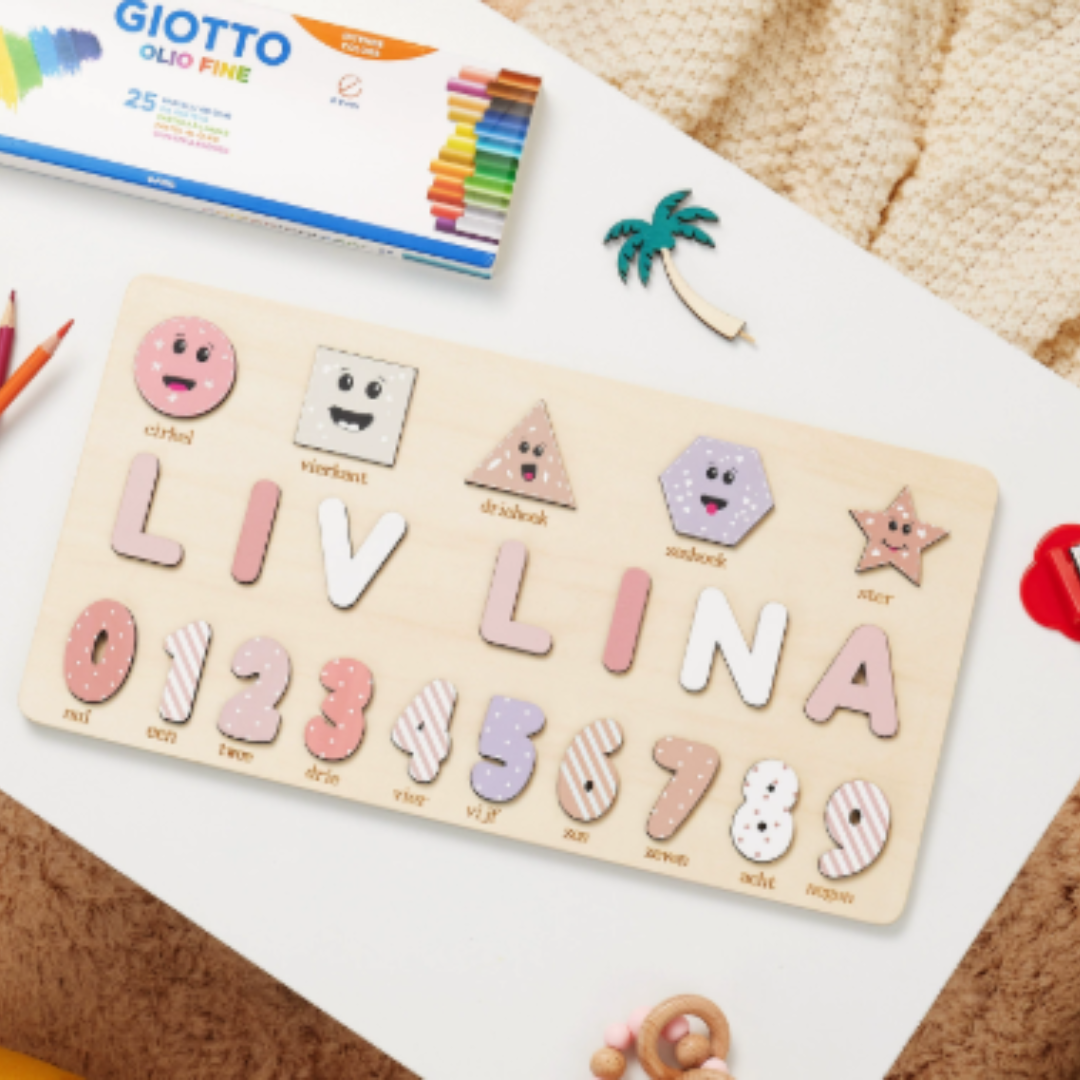Personalized Wooden Name Puzzle for Toddlers