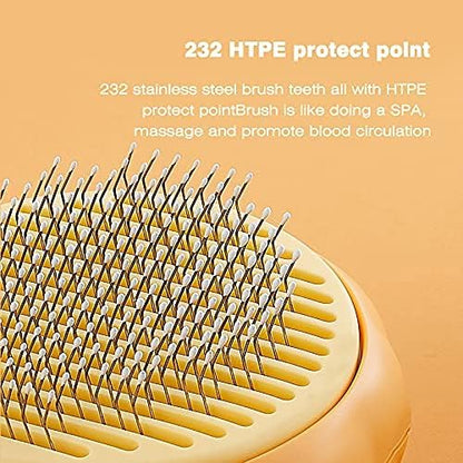 Pet Grooming Brush Self Cleaning Deshedding Slicker Comb