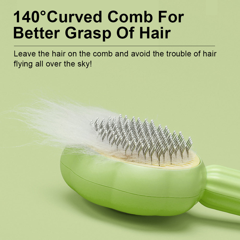 Pet Grooming Brush Self Cleaning Deshedding Slicker Comb