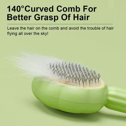 Pet Grooming Brush Self Cleaning Deshedding Slicker Comb