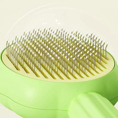 Pet Grooming Brush Self Cleaning Deshedding Slicker Comb