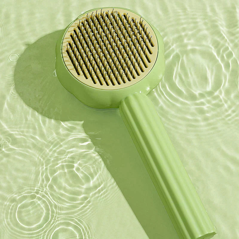Pet Grooming Brush Self Cleaning Deshedding Slicker Comb