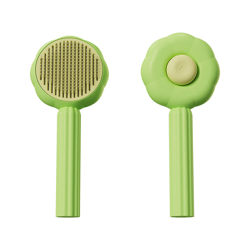 Pet Grooming Brush Self Cleaning Deshedding Slicker Comb