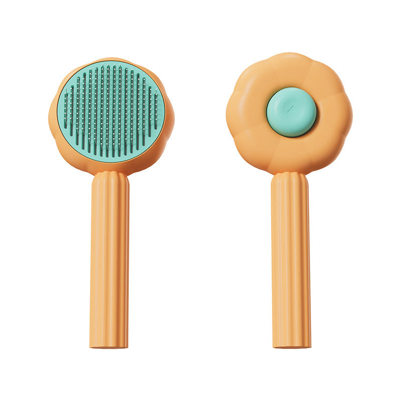 Pet Grooming Brush Self Cleaning Deshedding Slicker Comb