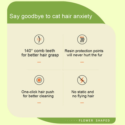 Pet Grooming Brush Self Cleaning Deshedding Slicker Comb