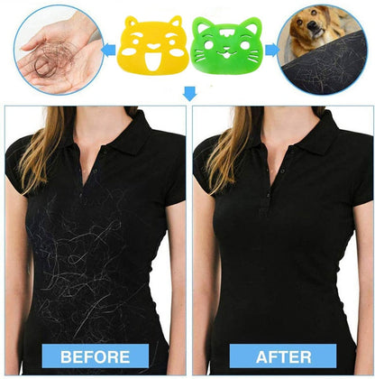 Pet Hair Remover Laundry Sponge  2-Pack Reusable Fur & Lint Eliminator