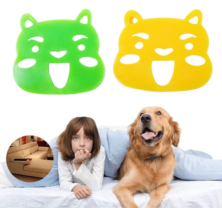 Pet Hair Remover Laundry Sponge  2-Pack Reusable Fur & Lint Eliminator