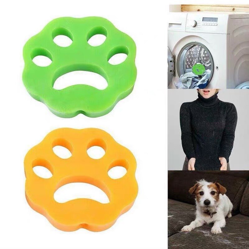 Pet Hair Remover Laundry Sponge  2-Pack Reusable Fur & Lint Eliminator