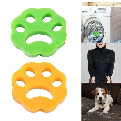 Pet Hair Remover Laundry Sponge  2-Pack Reusable Fur & Lint Eliminator