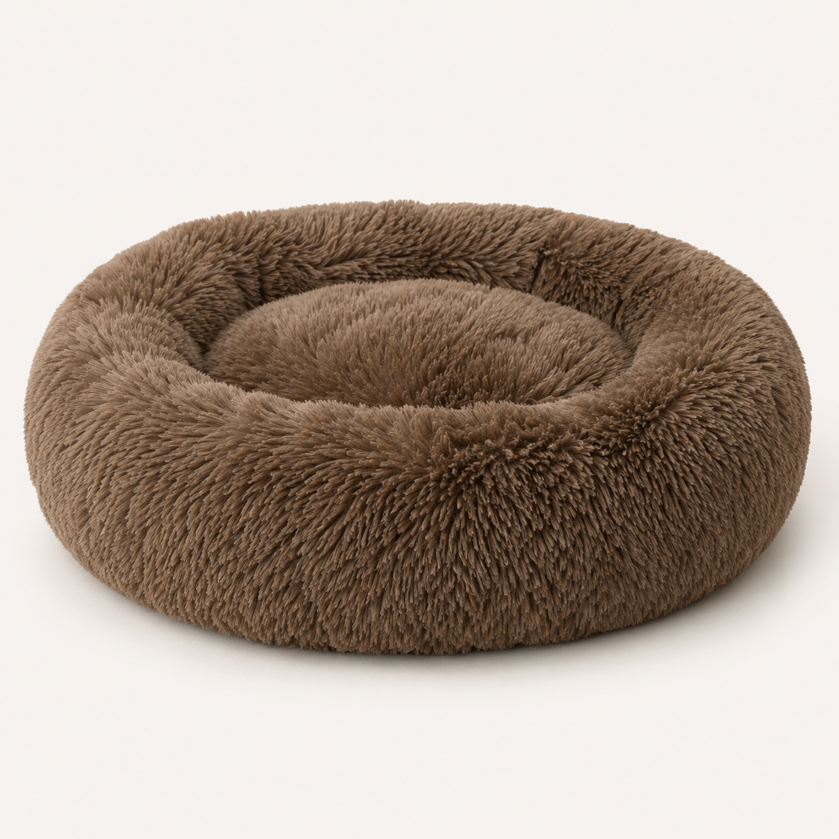 Plush Calming Dog Bed with Machine-Washable Cozy Design