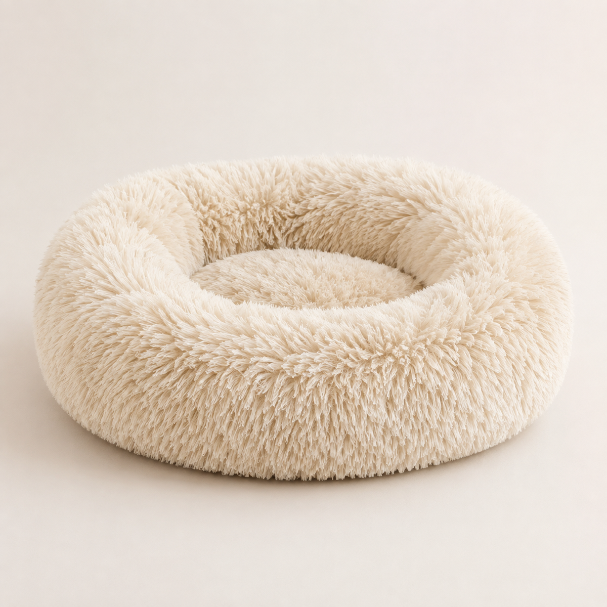 Plush Calming Dog Bed with Machine-Washable Cozy Design
