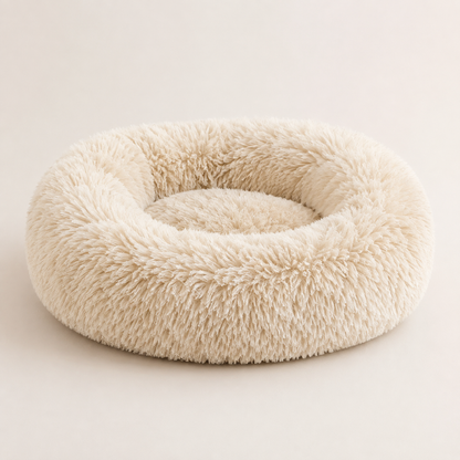 Plush Calming Dog Bed with Machine-Washable Cozy Design