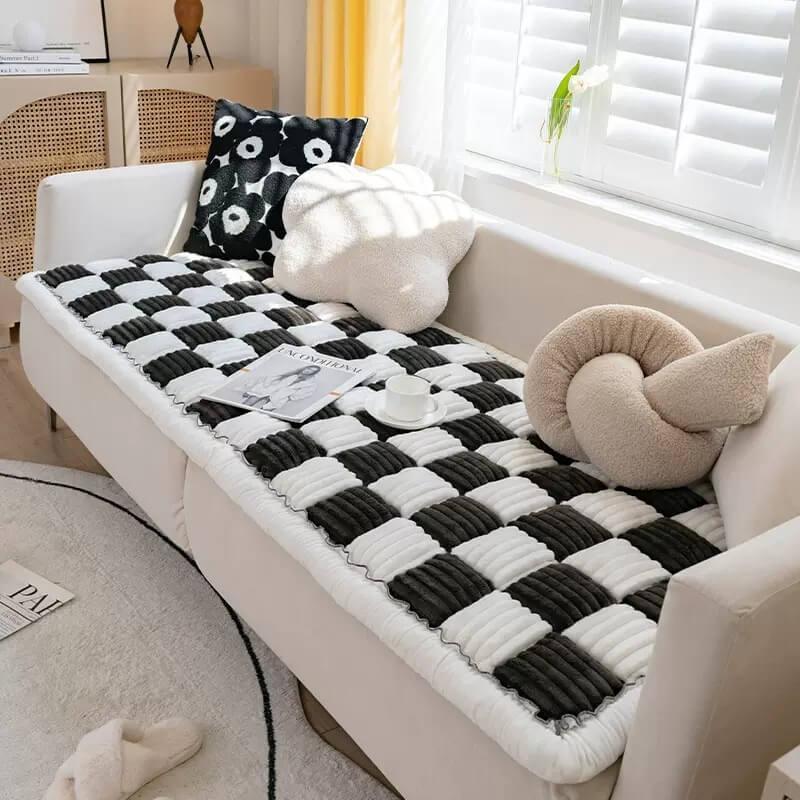 Plush Chenille Pet Couch Cover Furniture Protector
